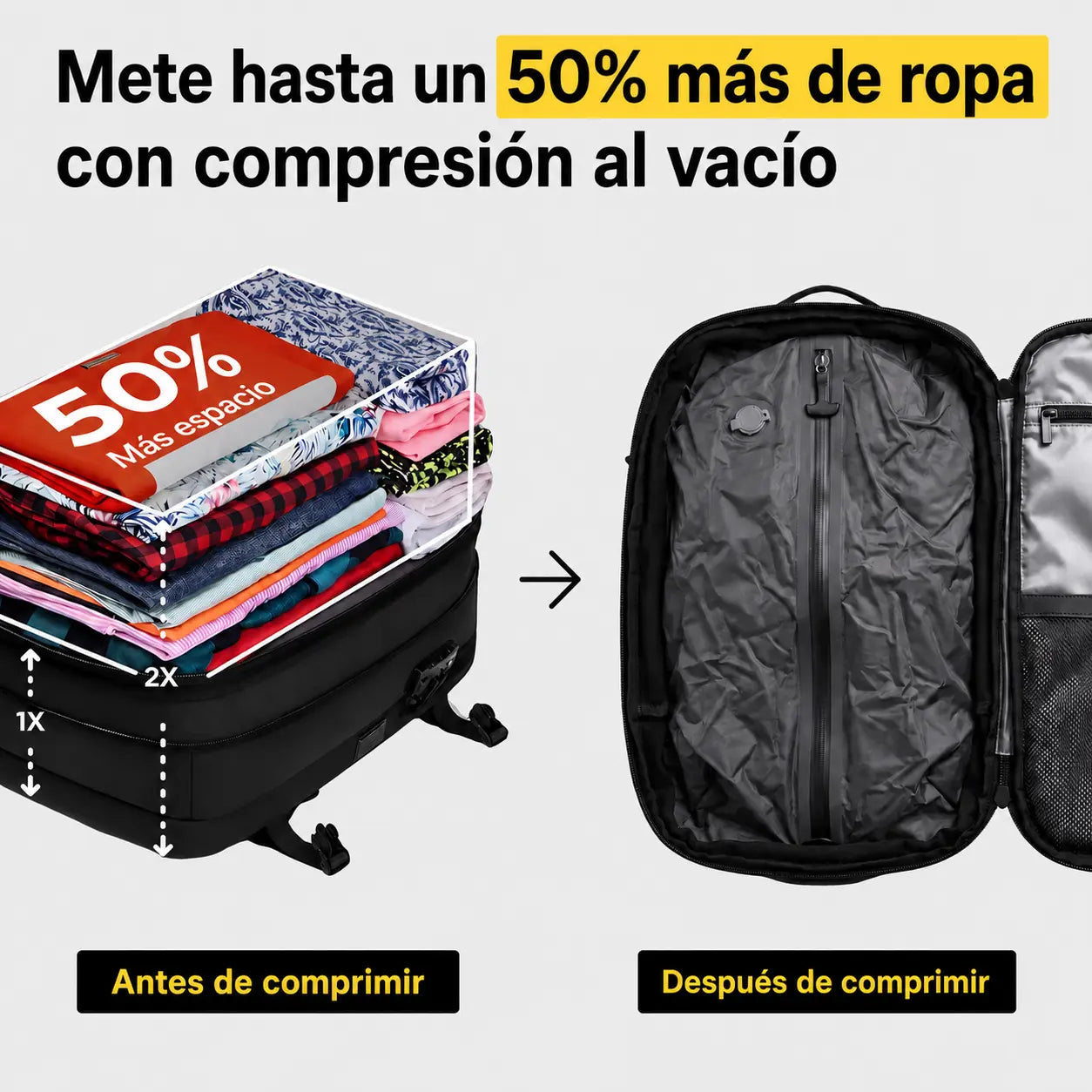 GET2PACK® Mochila 40L (Ryanair/easyJet)